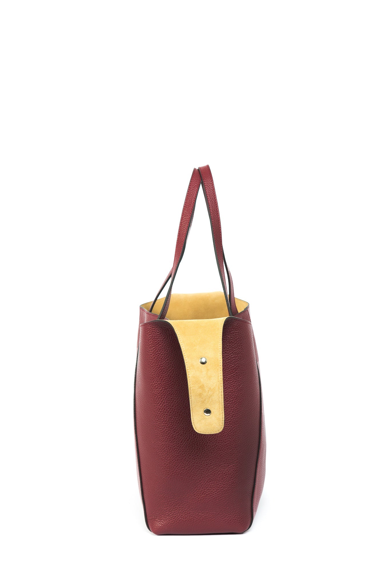 TOTONA HANDBAG IN ITALIAN LEATHER WINE - Jarbo