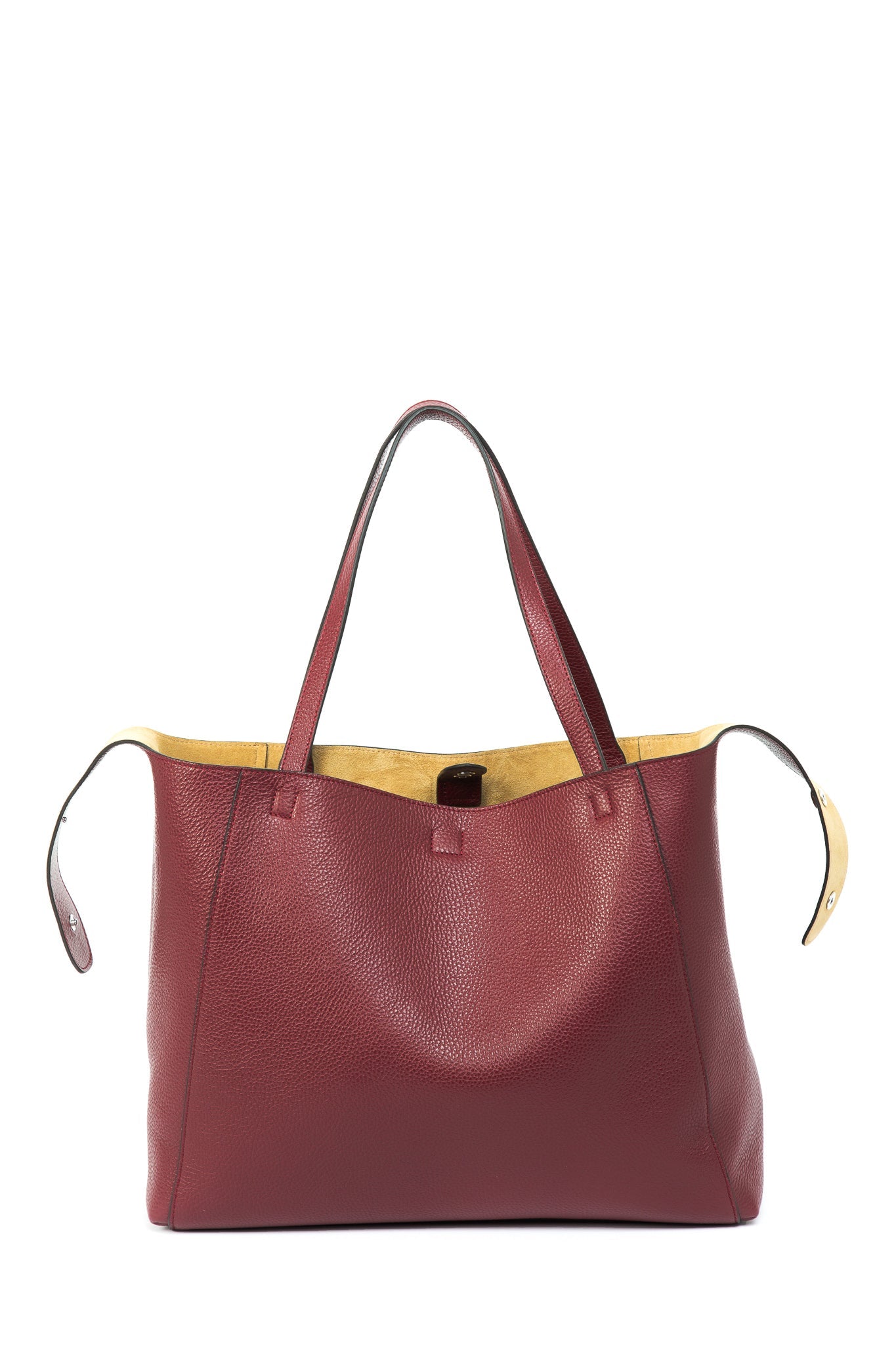 TOTONA HANDBAG IN ITALIAN LEATHER WINE - Jarbo