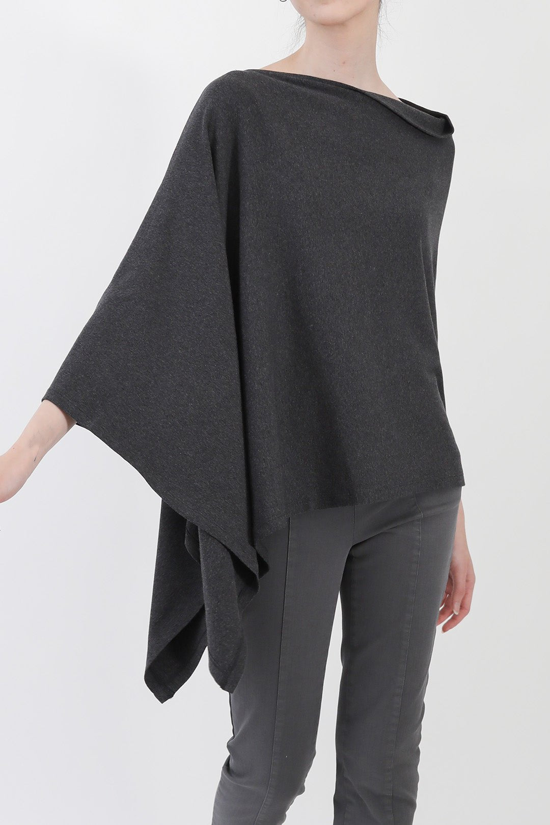 VARA WRAP IN HEATHERED PIMA COTTON STRETCH - Jarbo