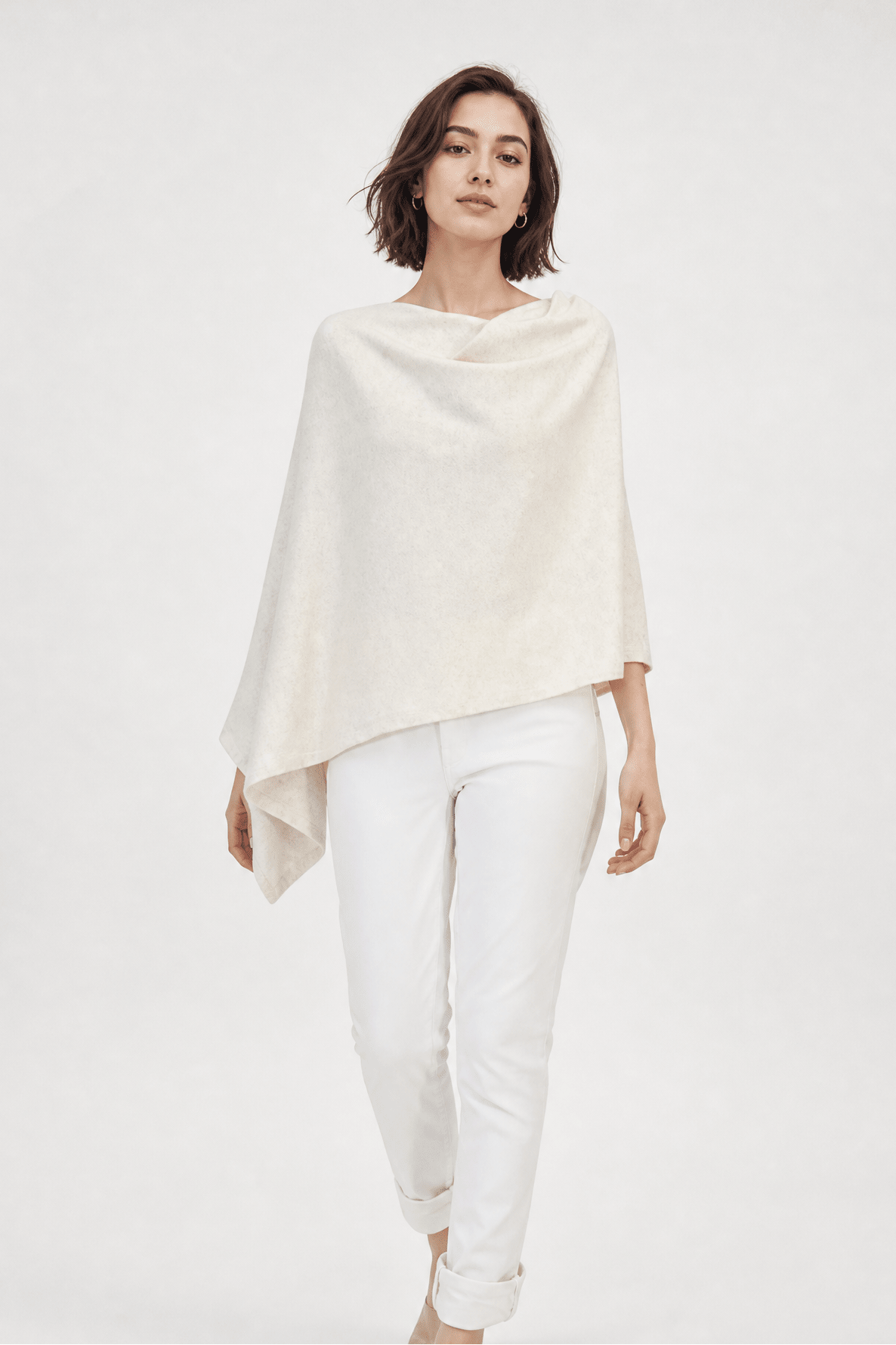 VARA WRAP IN HEATHERED PIMA COTTON STRETCH - Jarbo