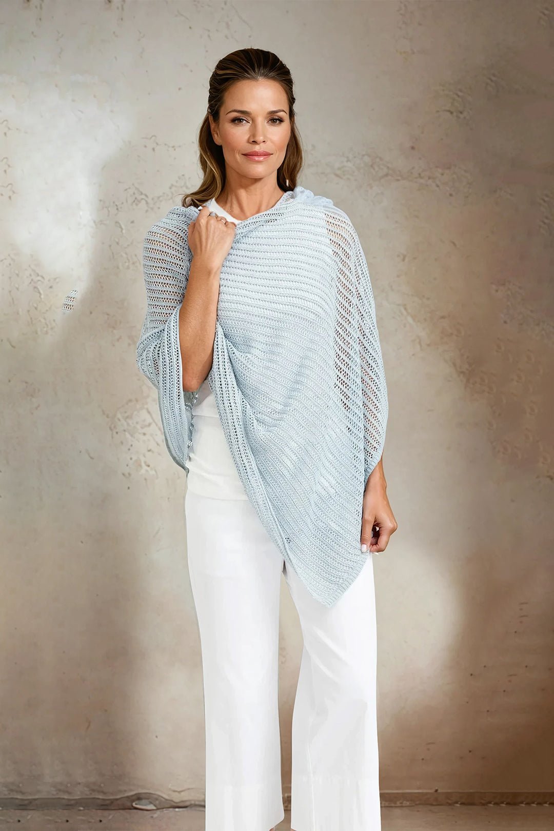 VARA WRAP IN LINEN KNIT - Jarbo