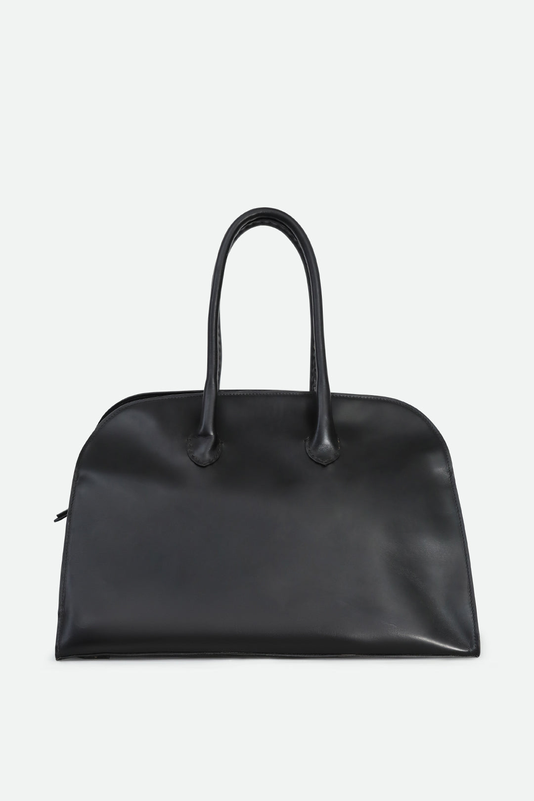 ARDEN HANDBAG IN BLACK POLISHED LEATHER