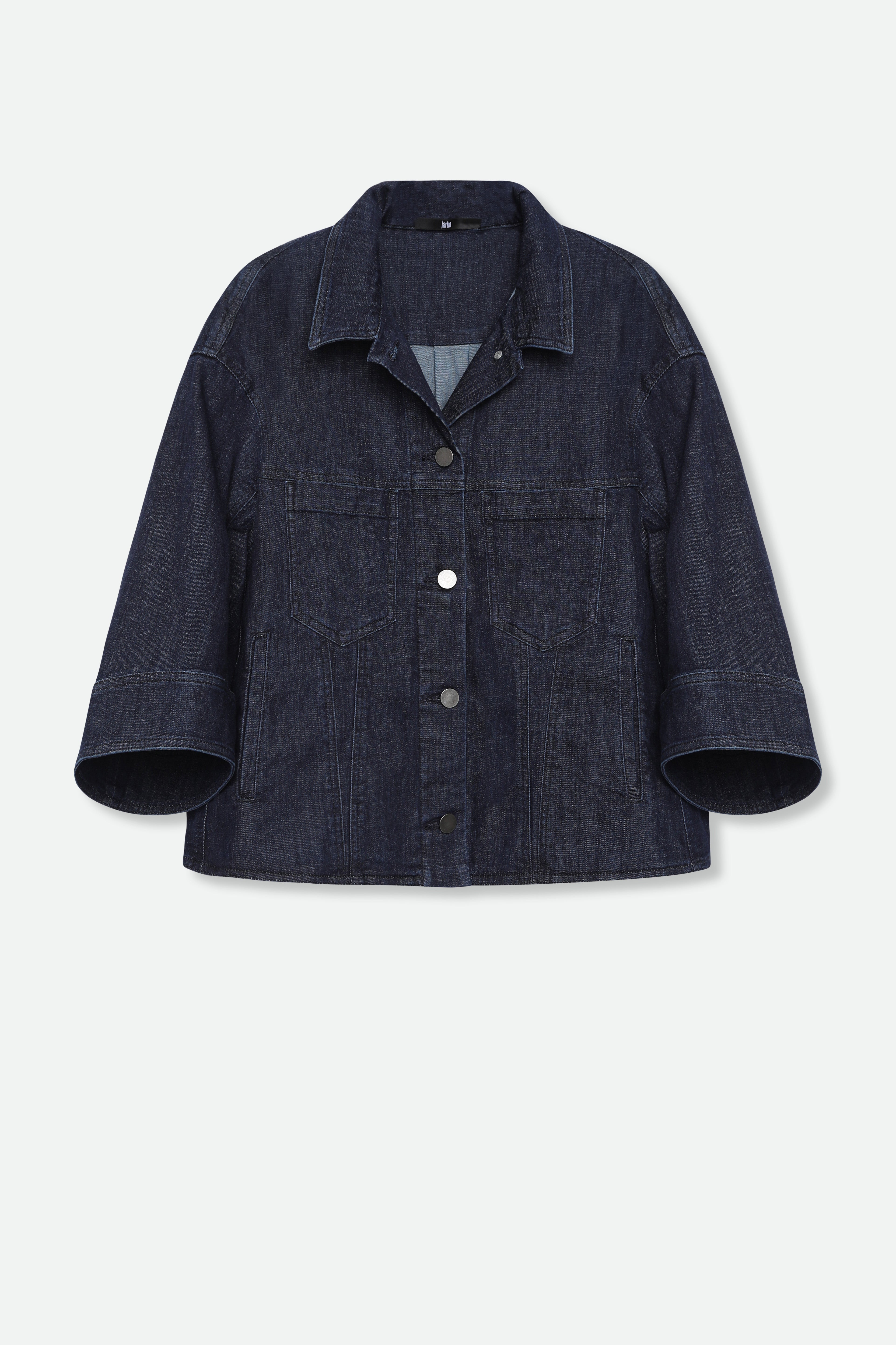 VENETO DENIM JACKET IN ORGANIC ITALIAN DENIM STRETCH - Jarbo