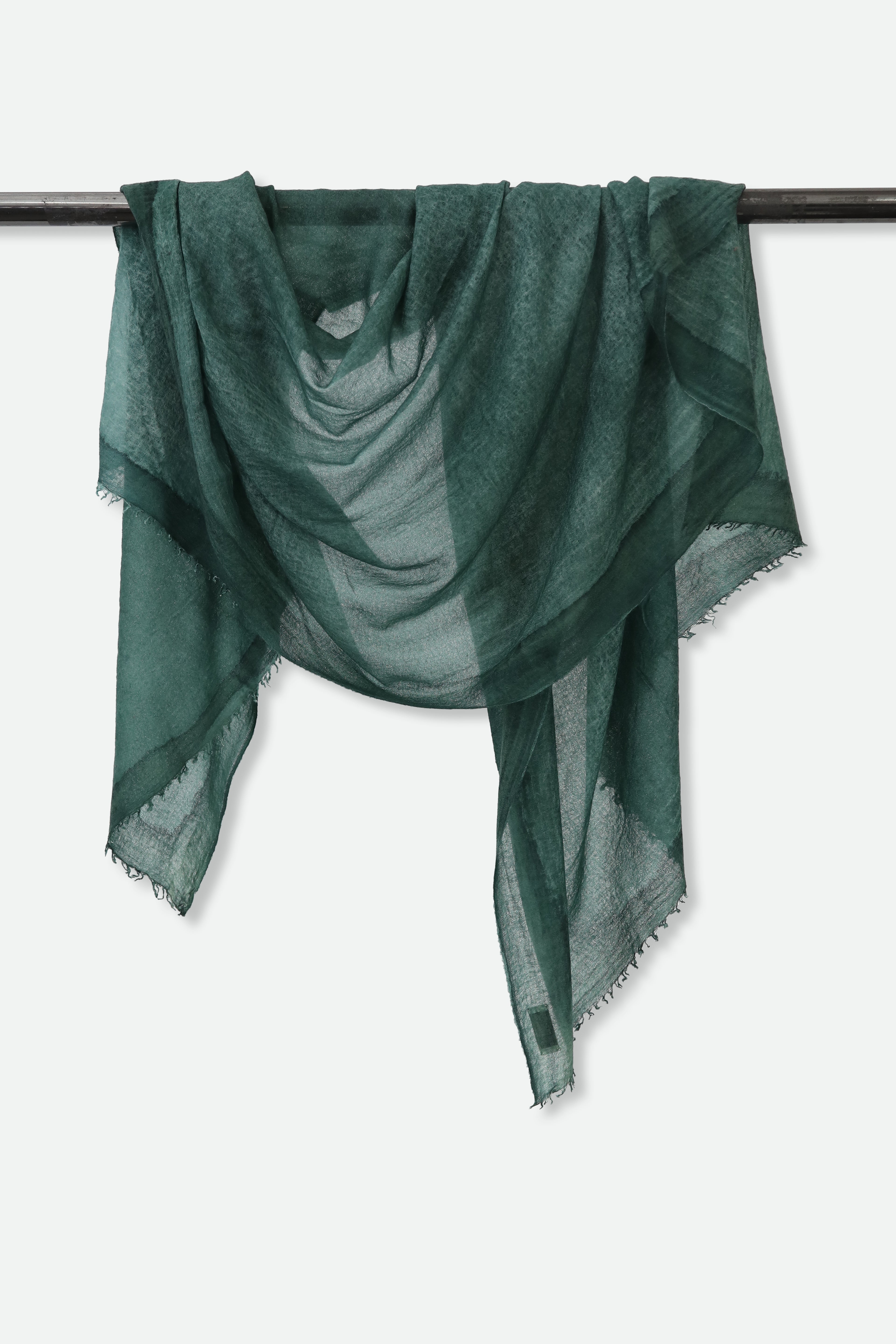 VIBRANT FERN SCARF IN HAND DYED CASHMERE - Jarbo