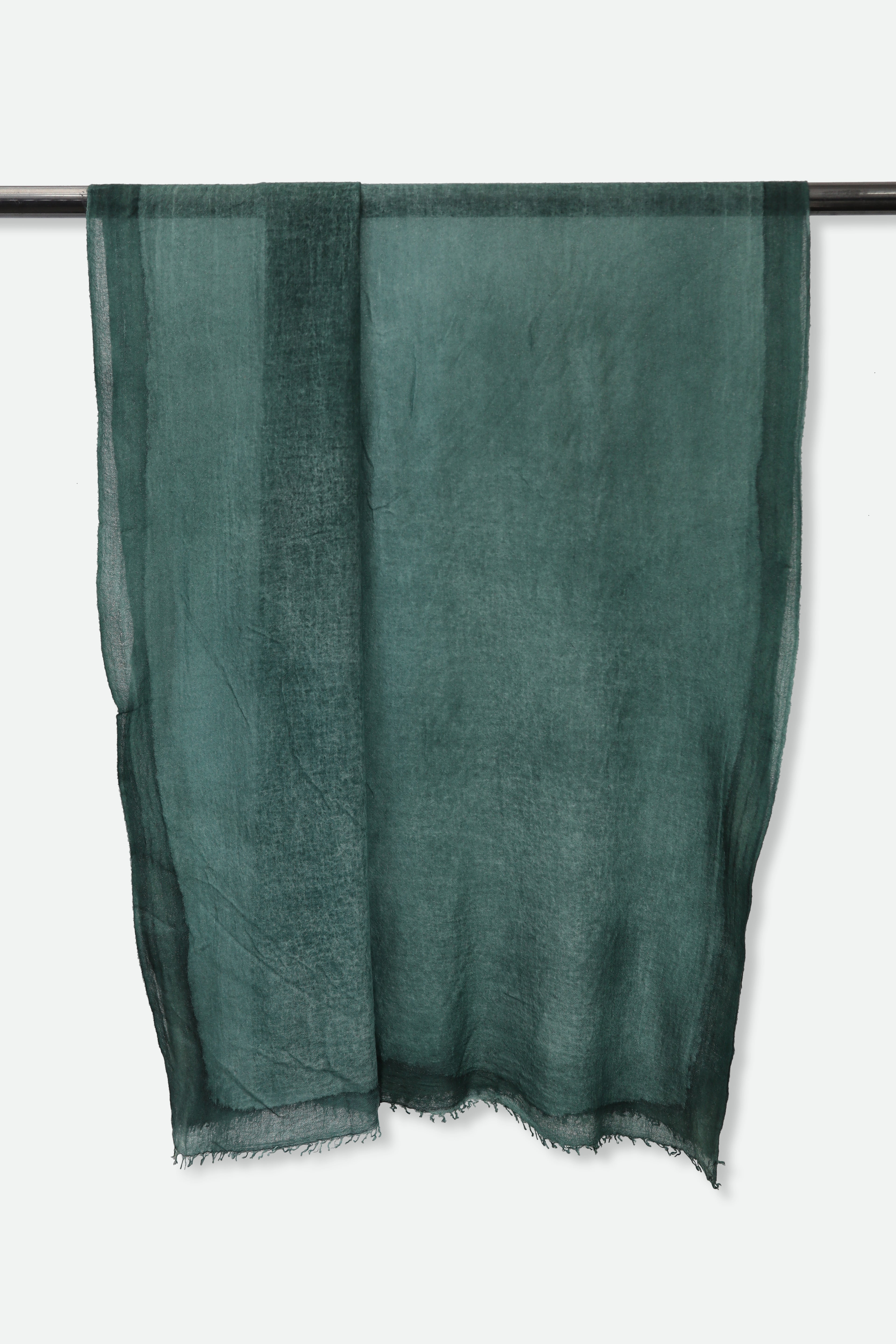 VIBRANT FERN SCARF IN HAND DYED CASHMERE - Jarbo