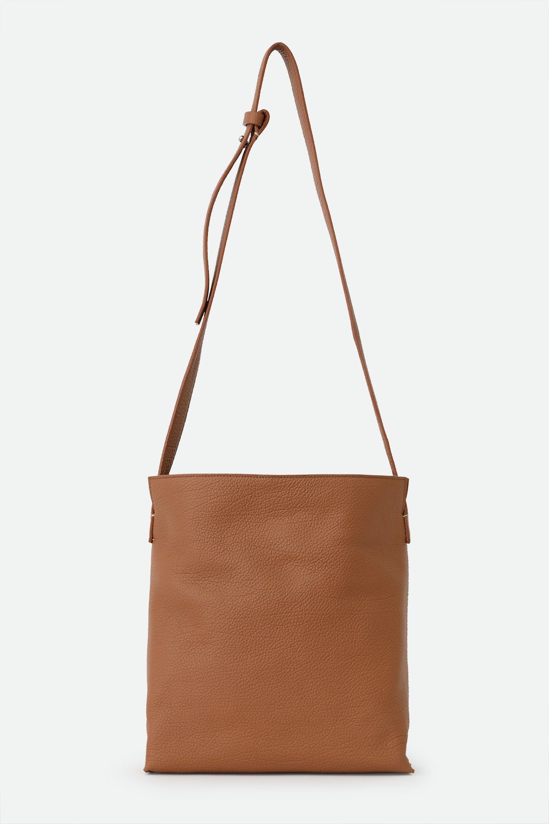 VINCENZA ITALIAN LEATHER BUCKET BAG NATURAL CUOIO - Jarbo