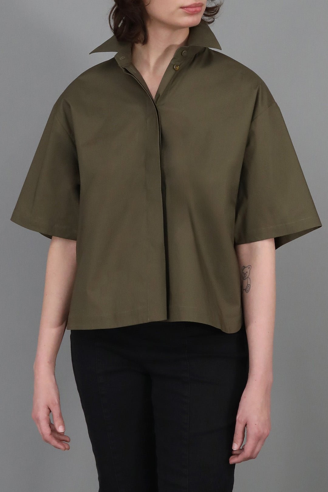 ZOEY CAMP SHIRT IN ITALIAN COTTON - Jarbo