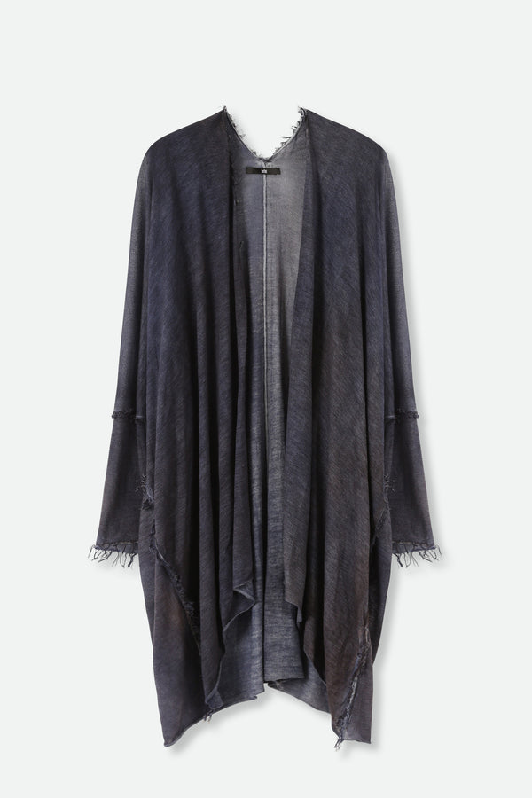 CHEZ LONG SLEEVE CARDIGAN IN HAND-DYED CASHMERE