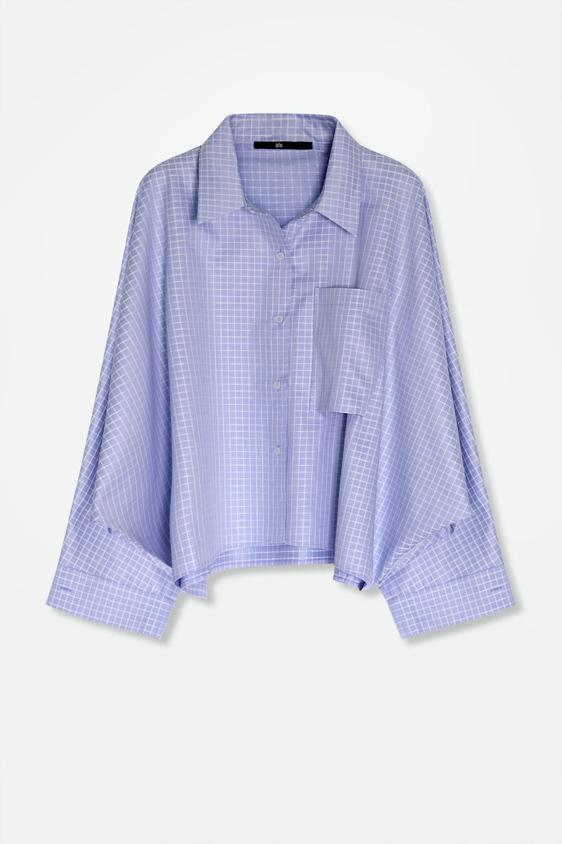 SUTTON SHIRT WITH PATCH POCKET IN ITALIAN COTTON