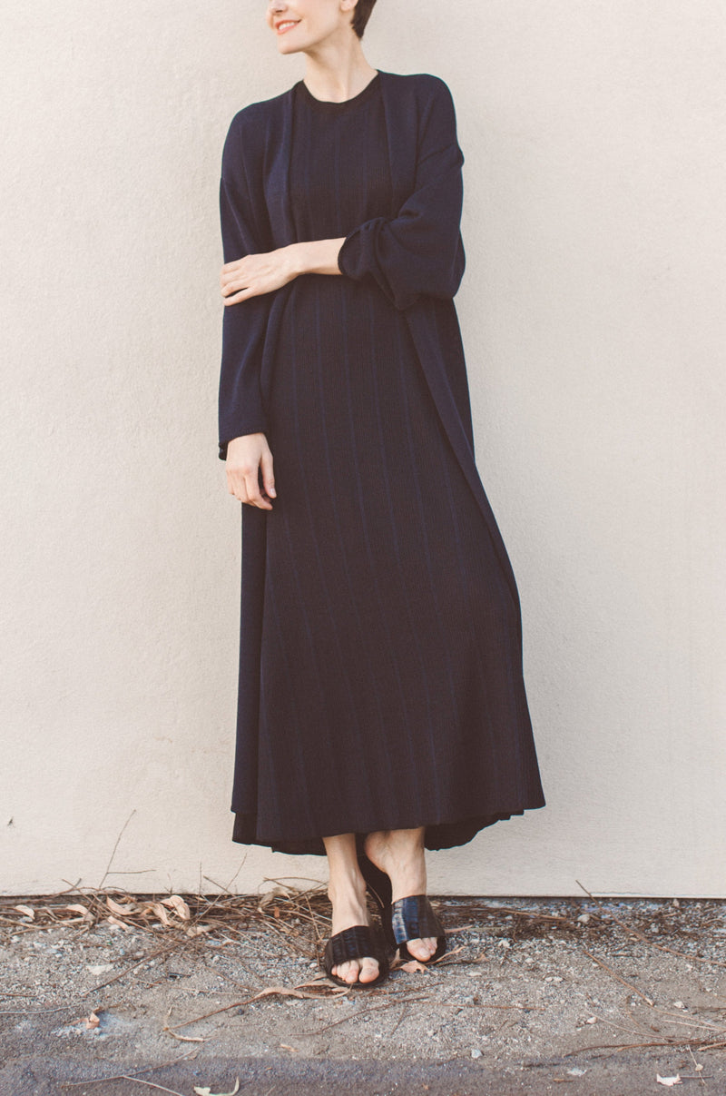 CYDNI LONG CARDIGAN IN HIGH TWIST COTTON