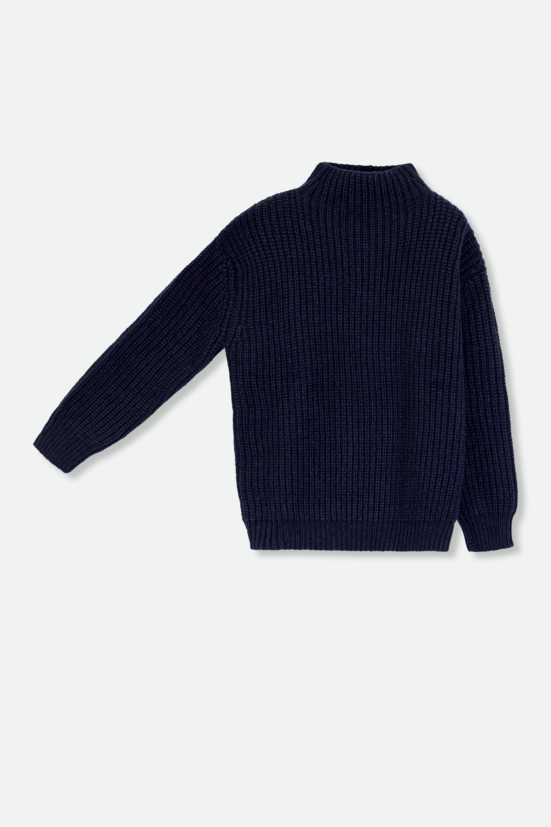 SERA SWEATER IN EXTRAFINE MERINO WOOL IN NAVY