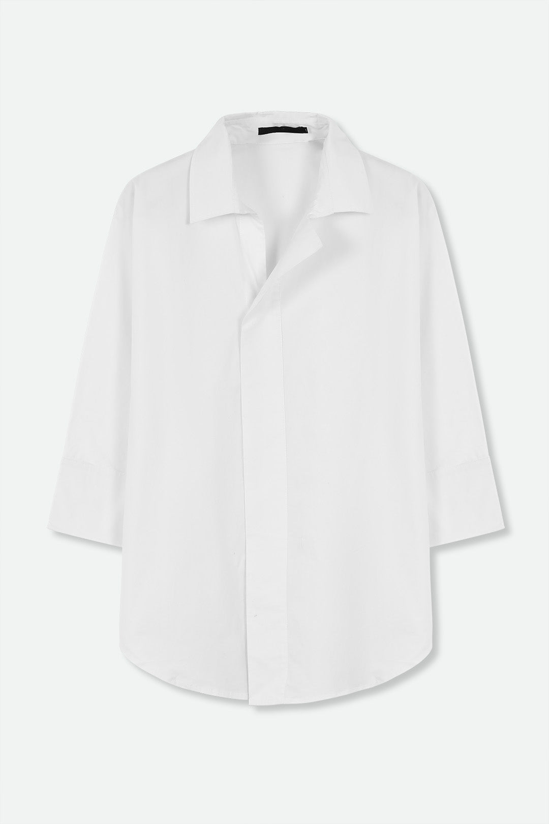 DOLMAN SLEEVE SHIRT IN COTTON POPLIN STRETCH