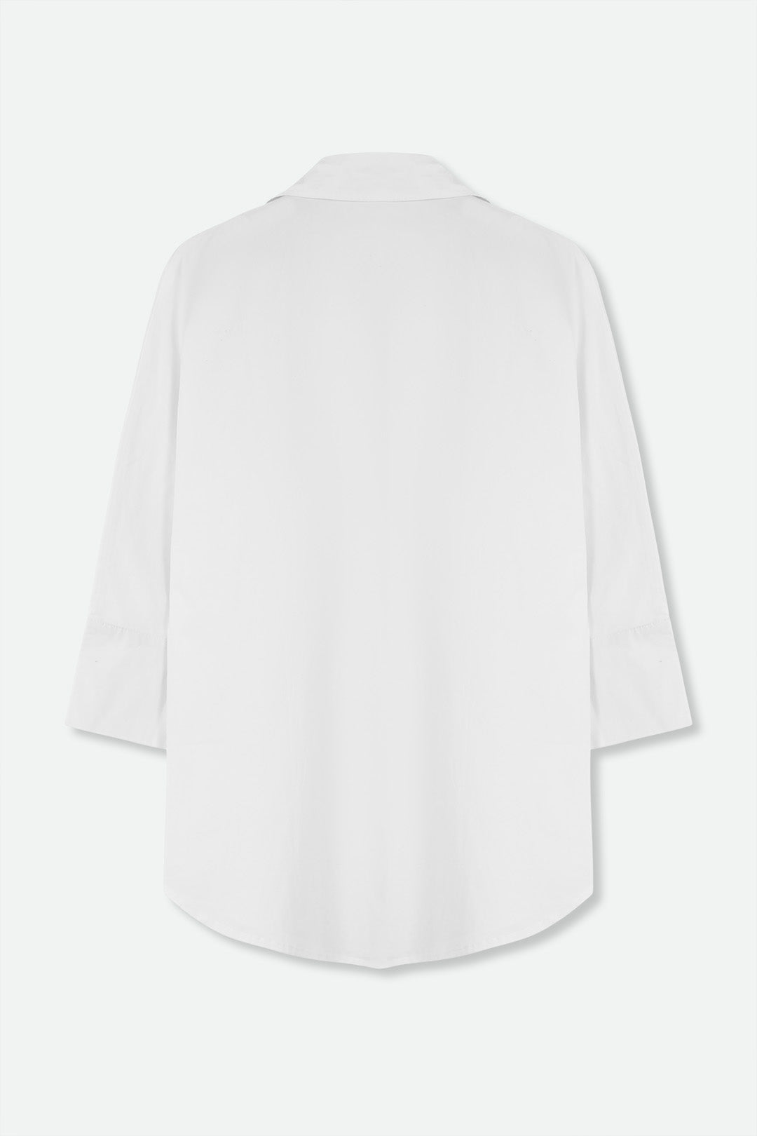 DOLMAN SLEEVE SHIRT IN COTTON POPLIN STRETCH