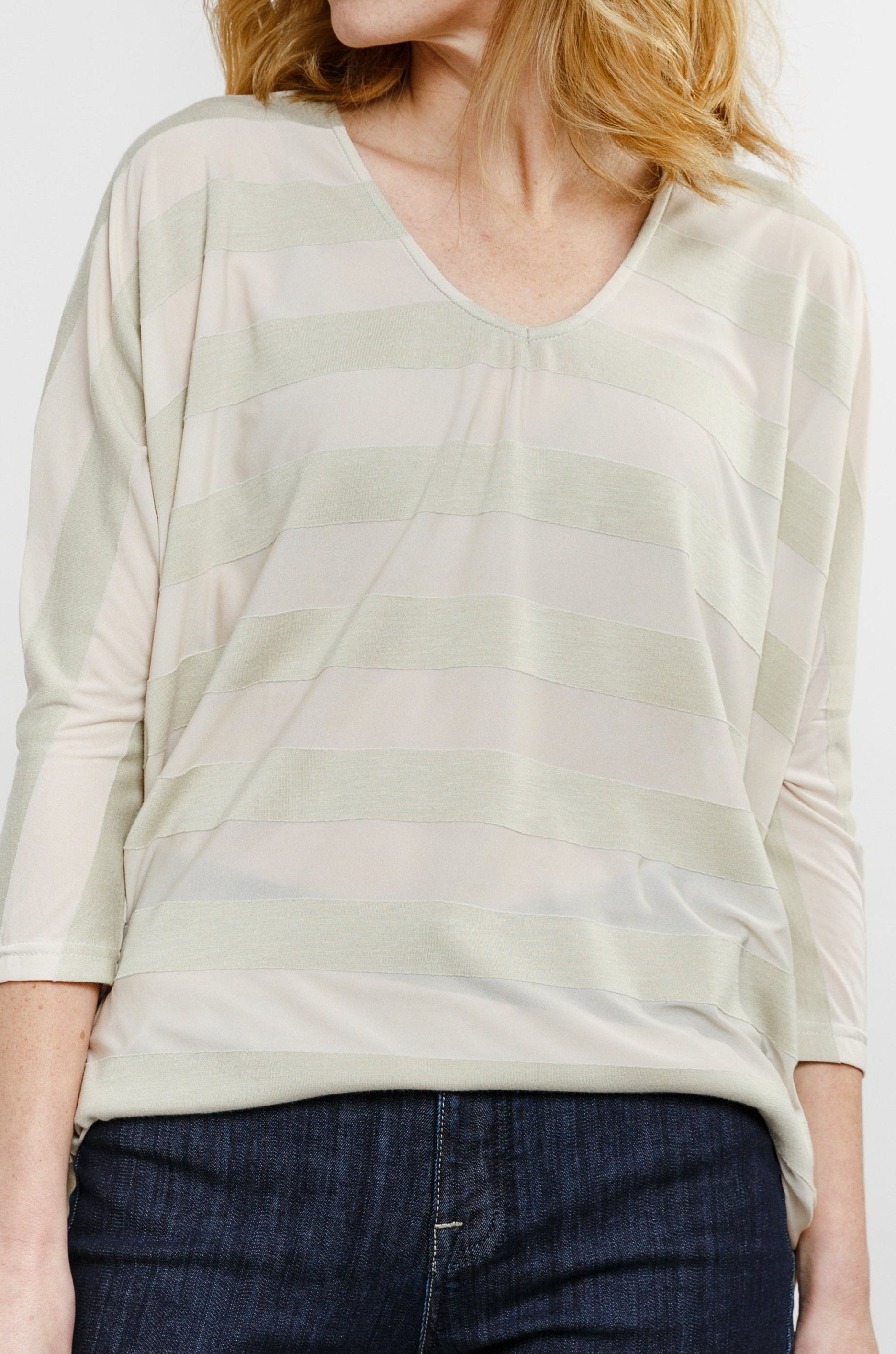 CLARA V NECK DOLMAN IN ITALIAN BLEND KNIT