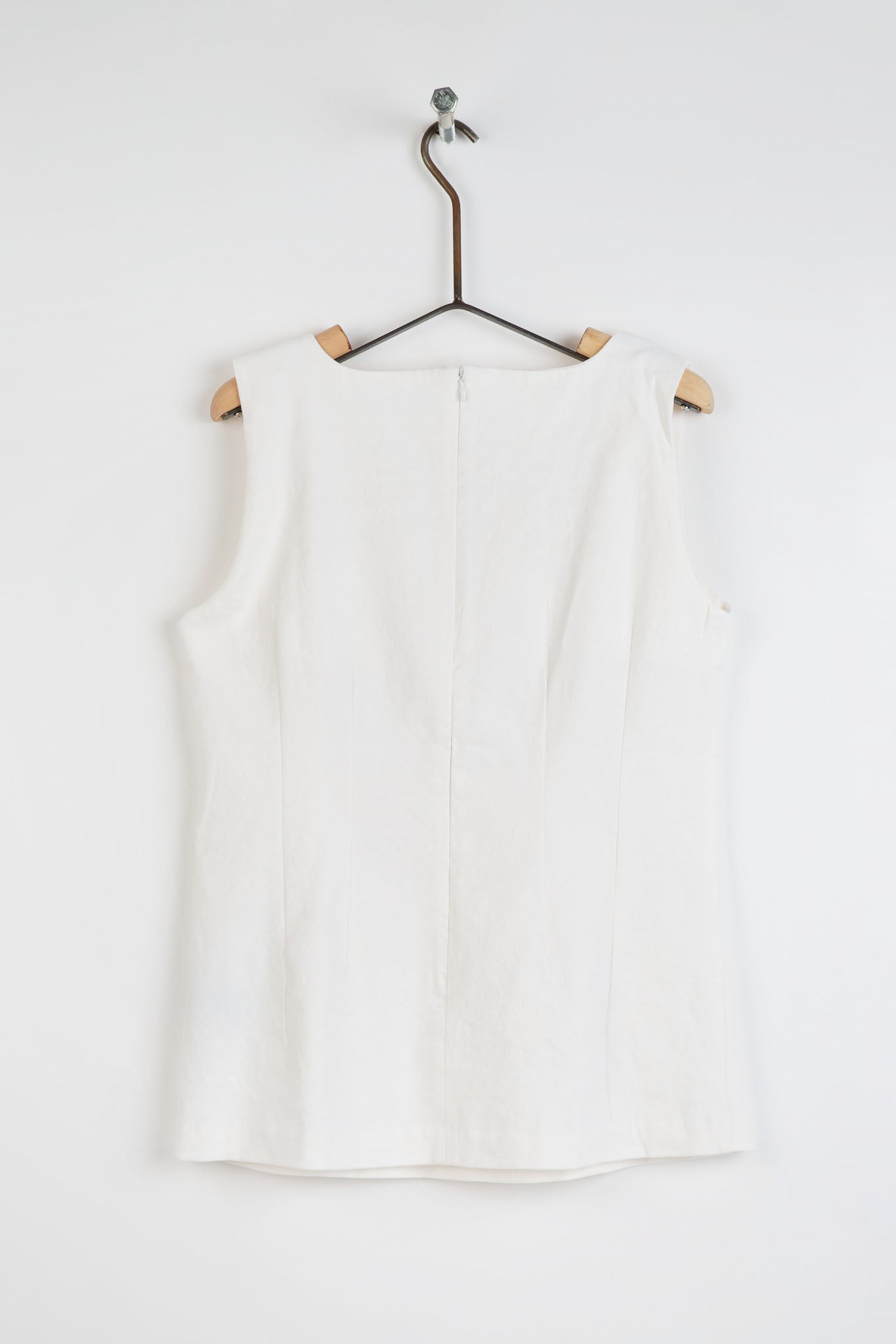 VANNA 5 DART TANK IN LINEN STRETCH - FINAL SALE