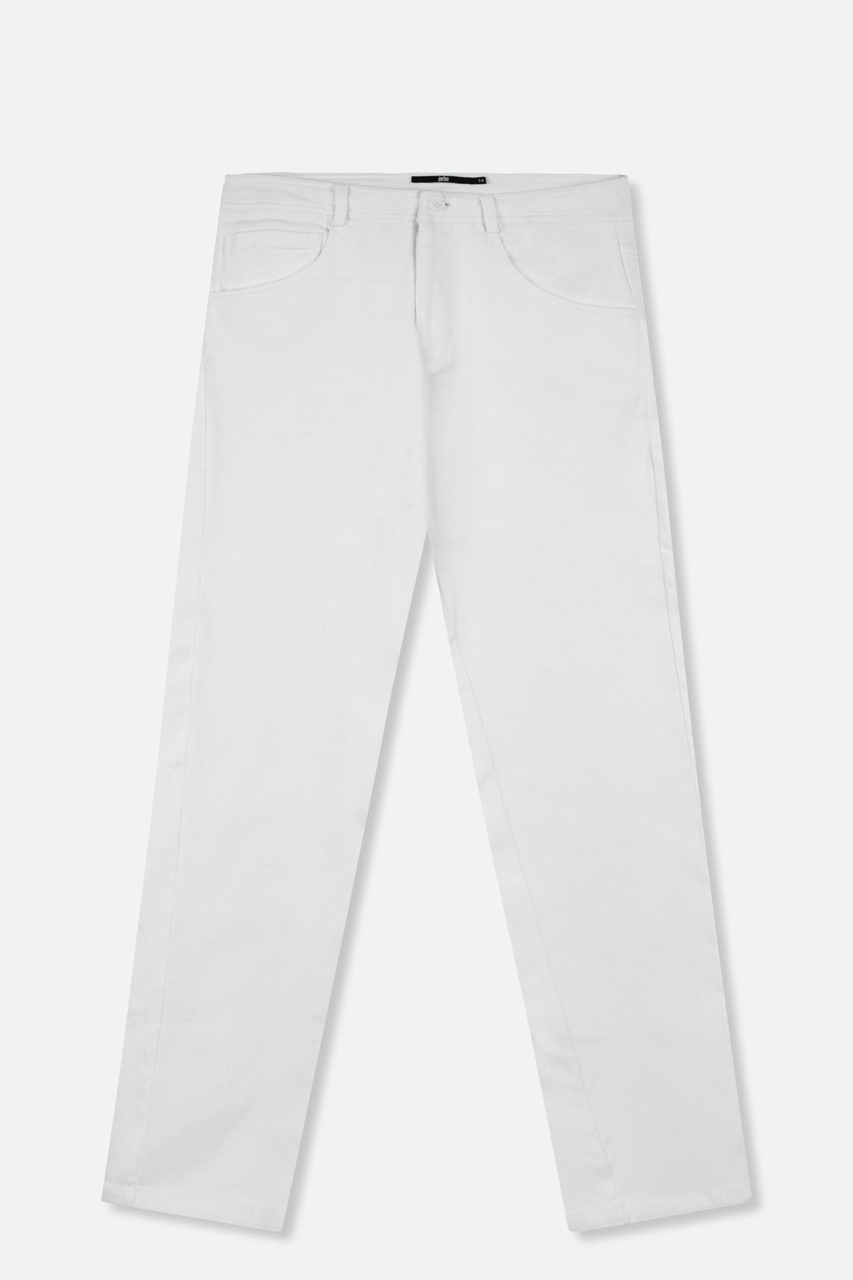 CROP-CUT BOYFRIEND-FIT FIVE POCKET PANT IN STRETCH TWILL DENIM WHITE