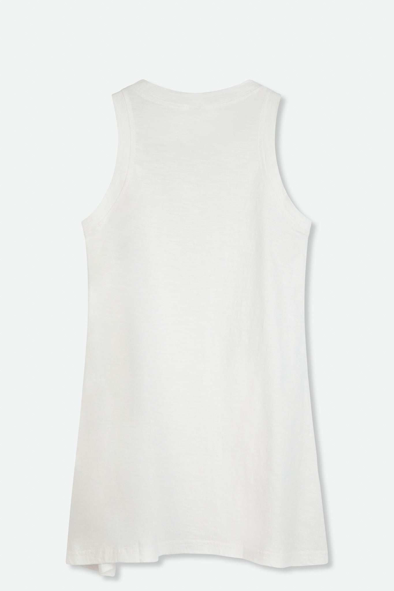 A-LINE SLEEVELESS CREW IN SLUB COTTON - Jarbo