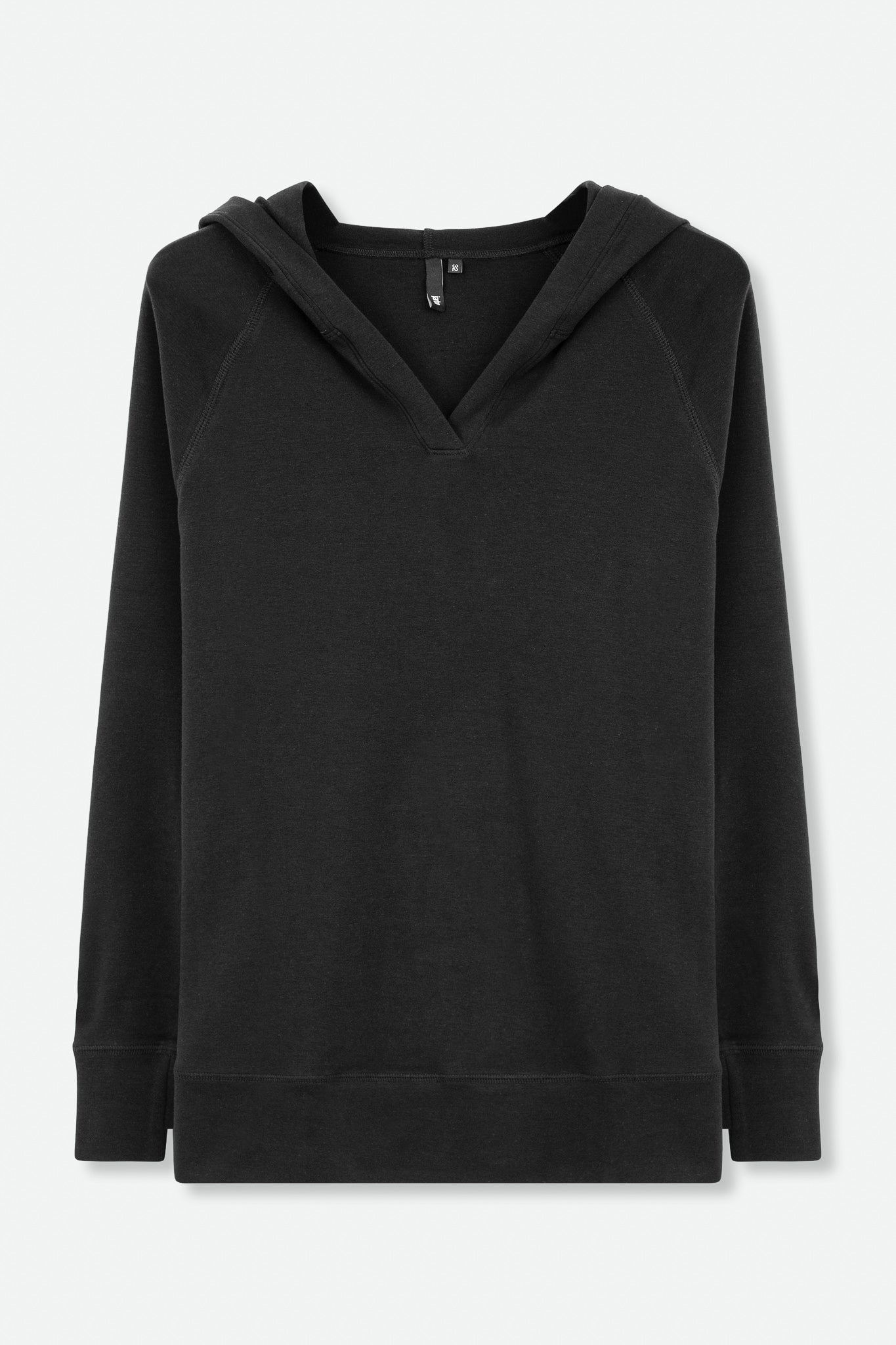 ADDY HOODY IN PIMA COTTON STRETCH IN BLACK - Jarbo