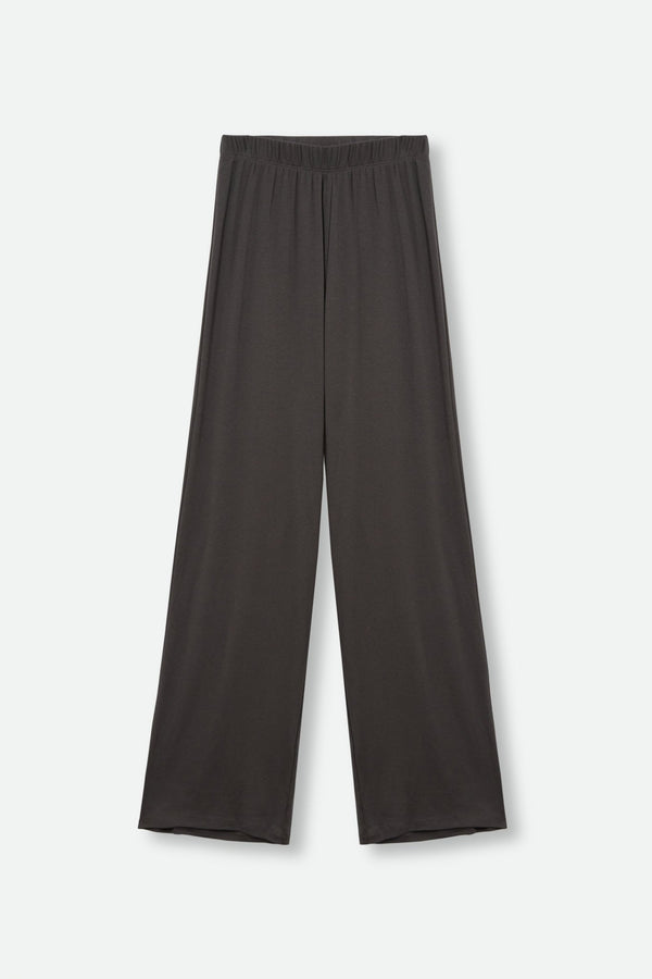 ANKLE LOUNGE PANT IN PIMA COTTON STRETCH CINDER GREY - Jarbo