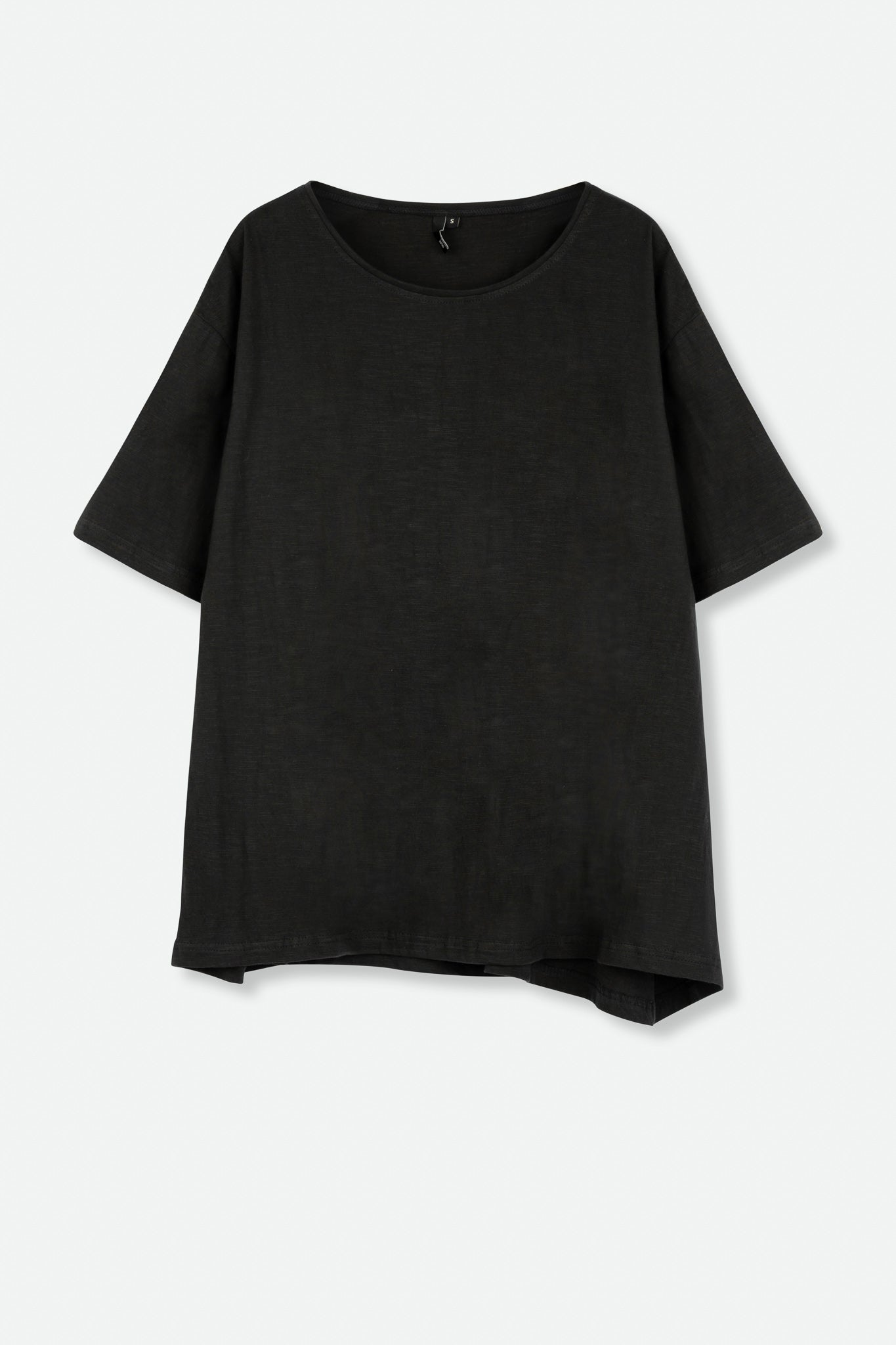 BOATNECK ELBOW SLEEVE TEE IN SLUB COTTON - Jarbo