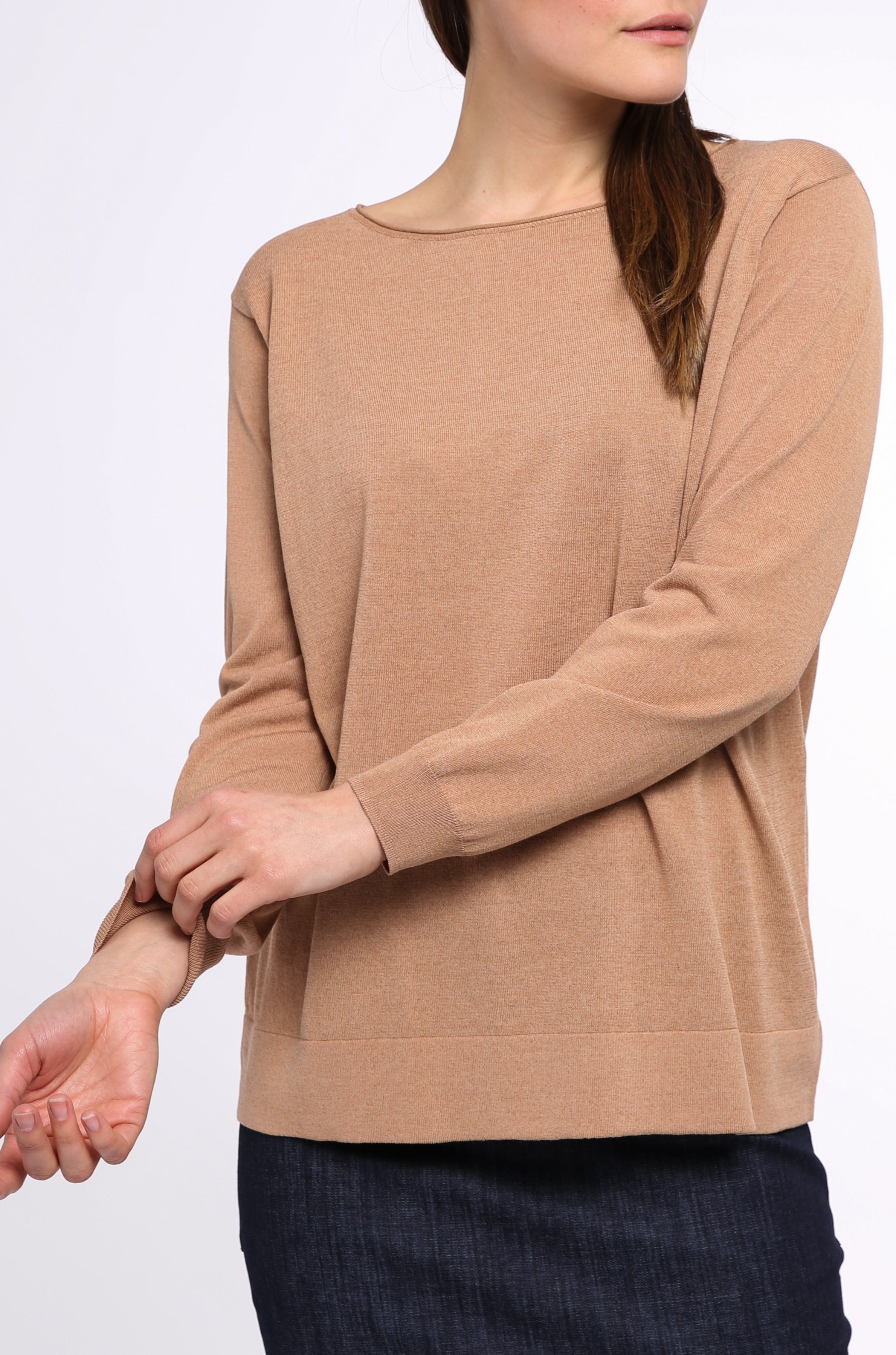 BOYFRIEND PULLOVER IN HIGH TWIST COTTON - Jarbo