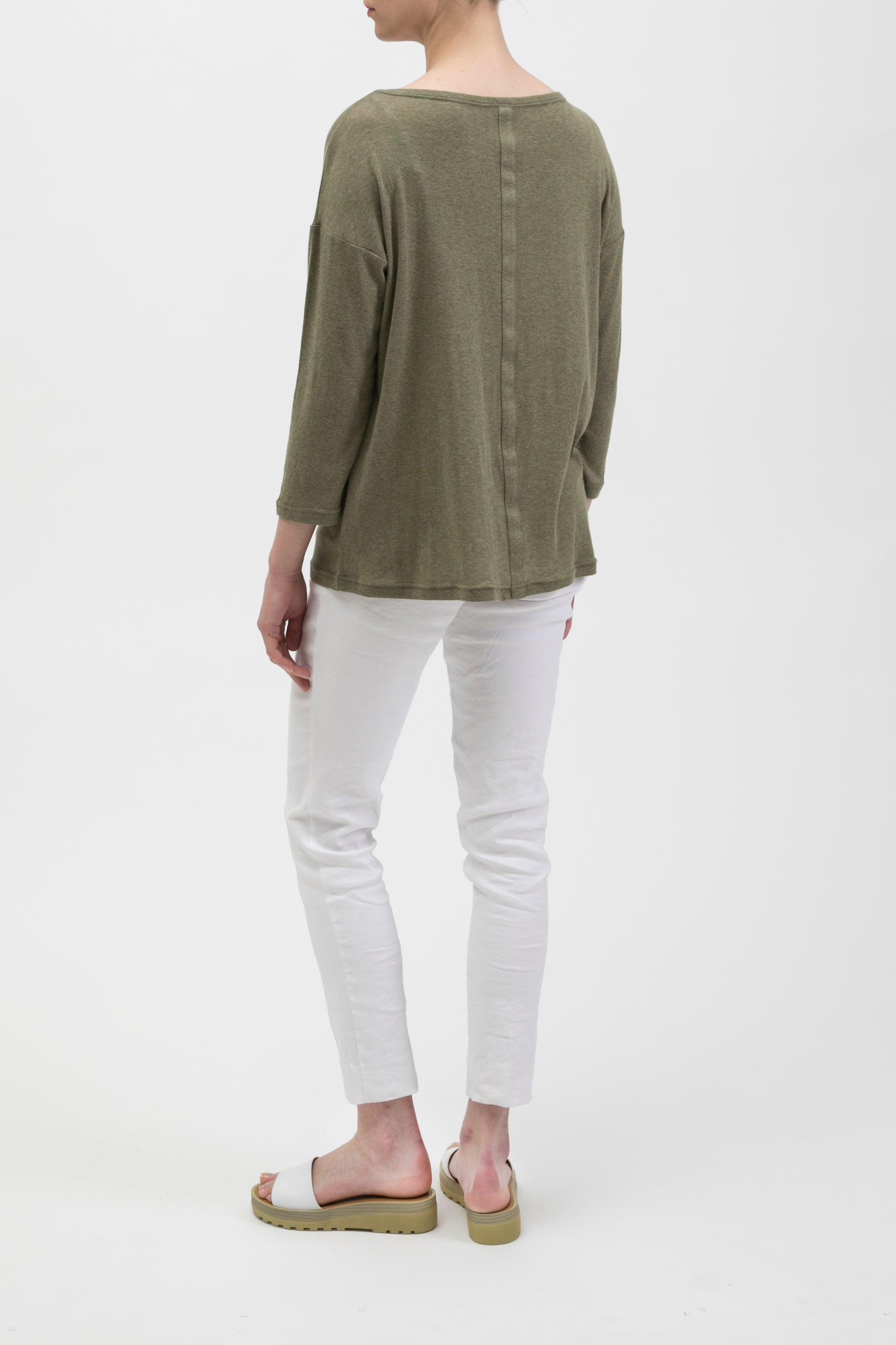 CAMPSHIRT WIDENECK TEE IN COTTON BLEND - Jarbo