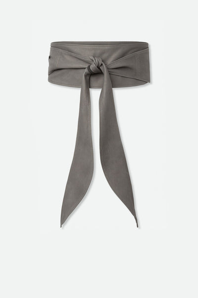 m.☆　herlipto Cordelle Belted Twill Bl felisio-long-italian-leather-