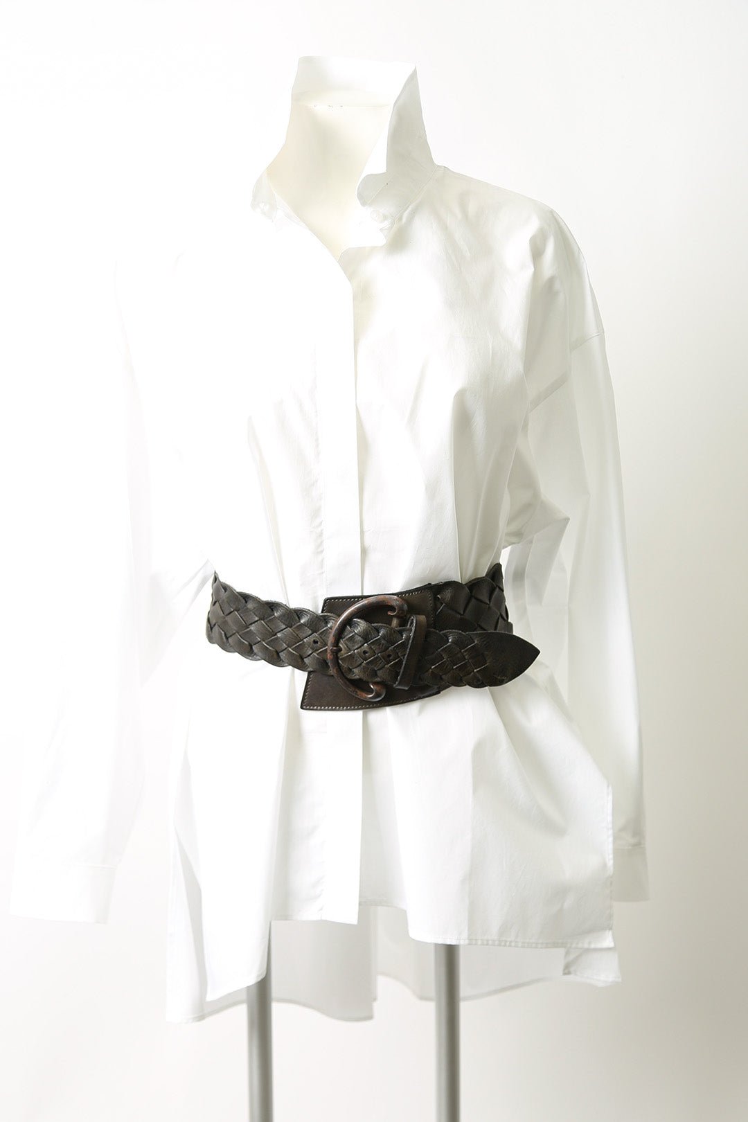 GIACOMO WOVEN BELT IN LEATHER - Jarbo