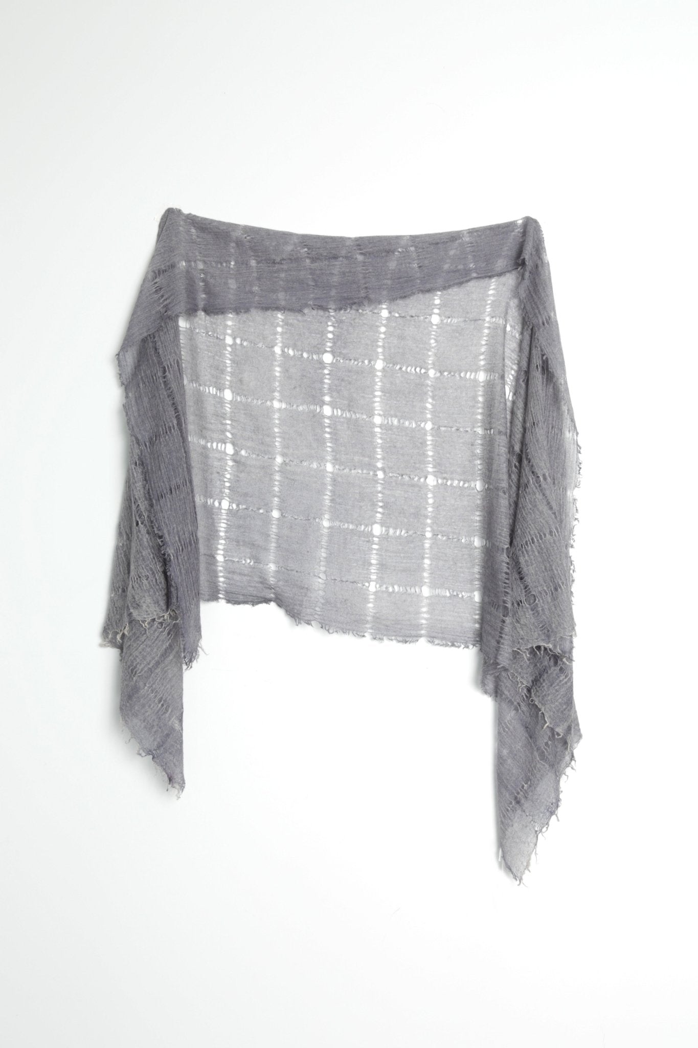 HOLLOW CHECK SCARF IN CASHMERE - Jarbo