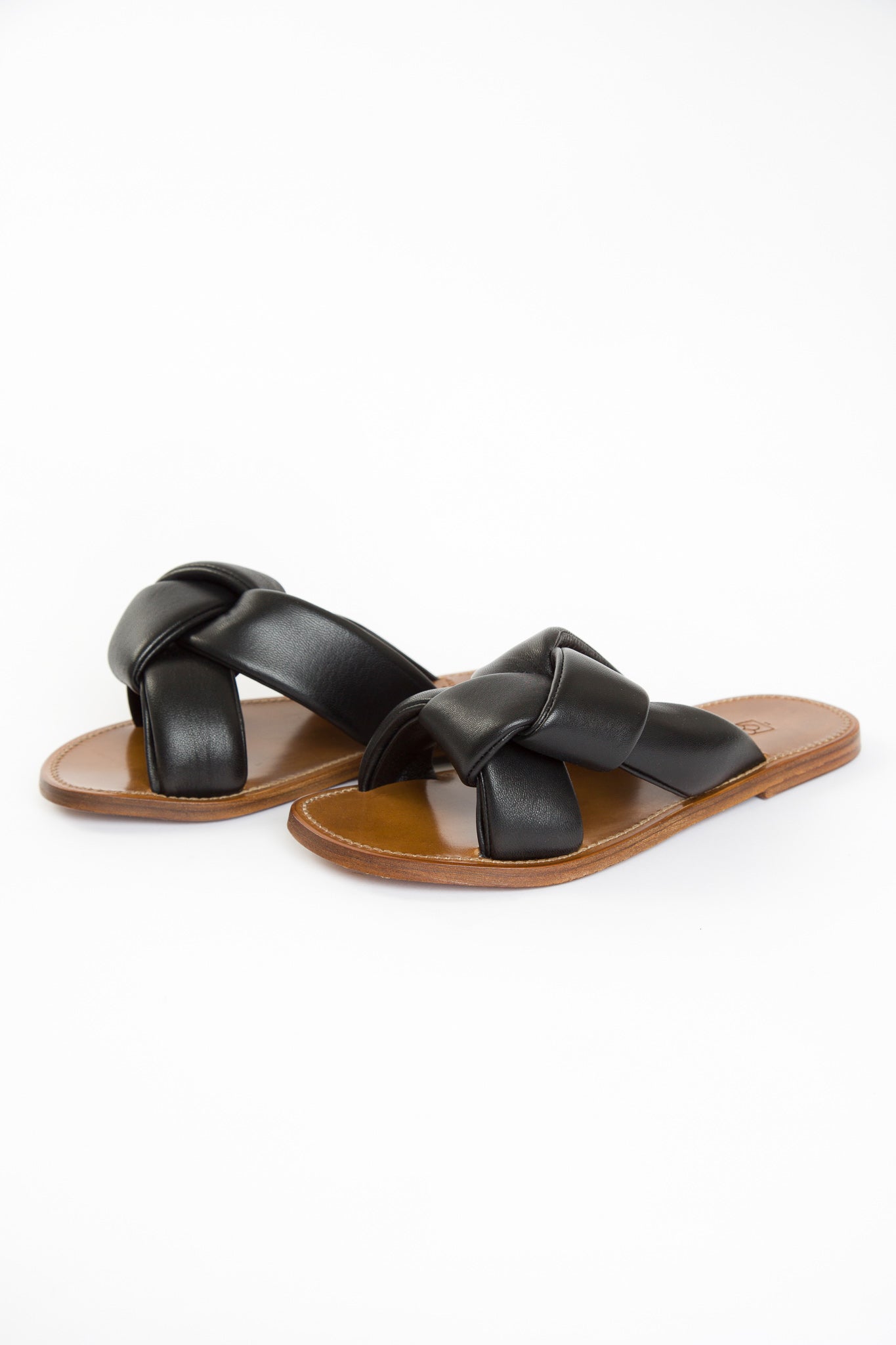 KNOTTED SANDAL IN ITALIAN LEATHER - Jarbo