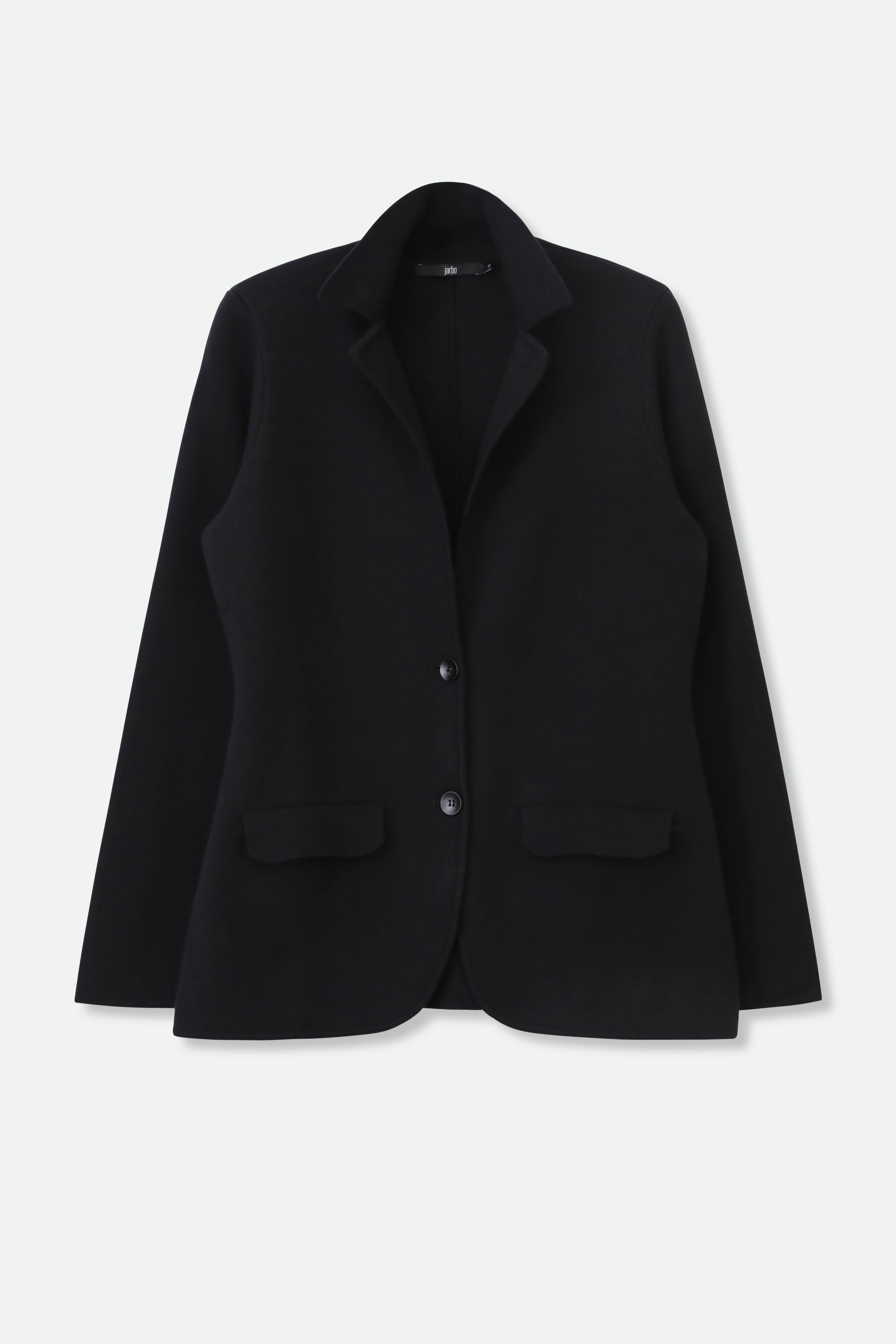 Lennox Pima Cotton Knit Blazer Black S