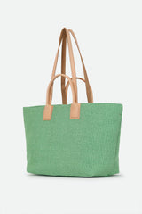 LISBON LARGE ITALIAN TOTE IN LIME - Jarbo
