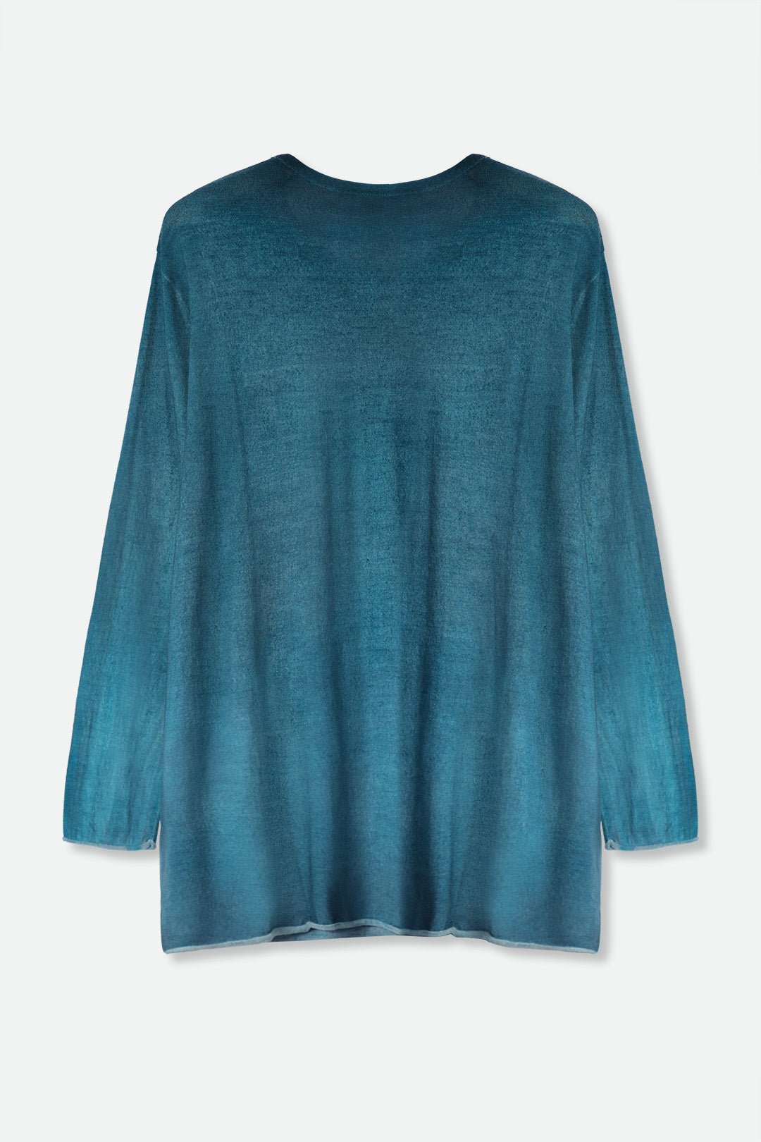 MARIANA IN HAND-DYED LIGHTWEIGHT CASHMERE DEEP BLUE TEAL - Jarbo
