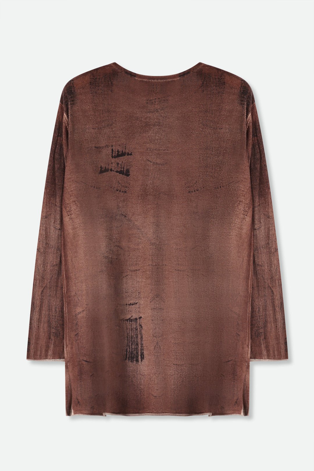 MARIANA IN HAND-DYED LIGHTWEIGHT CASHMERE PAINTED BROWN - Jarbo