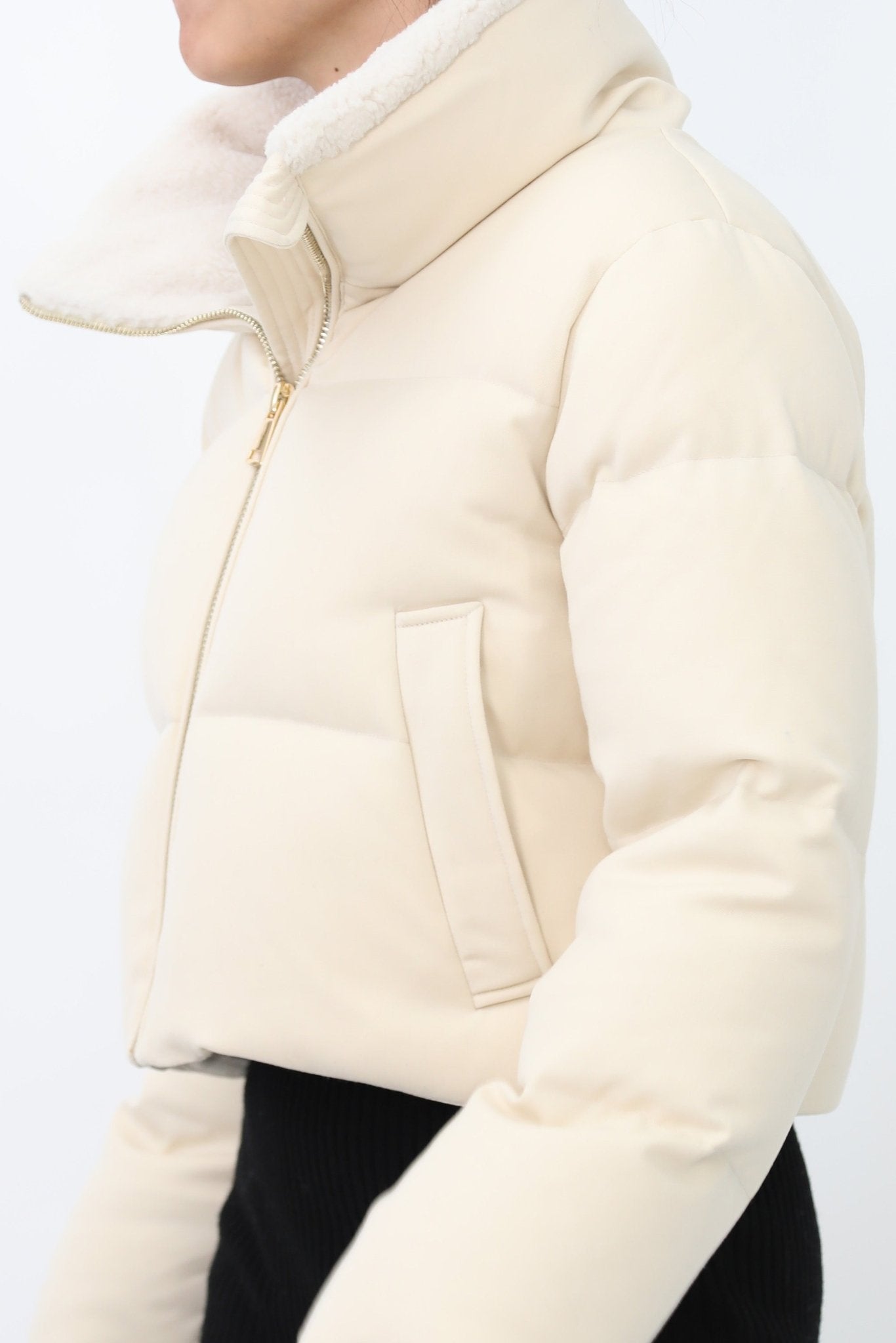 MERIBEL CROPPED COAT IN GOOSE DOWN - Jarbo