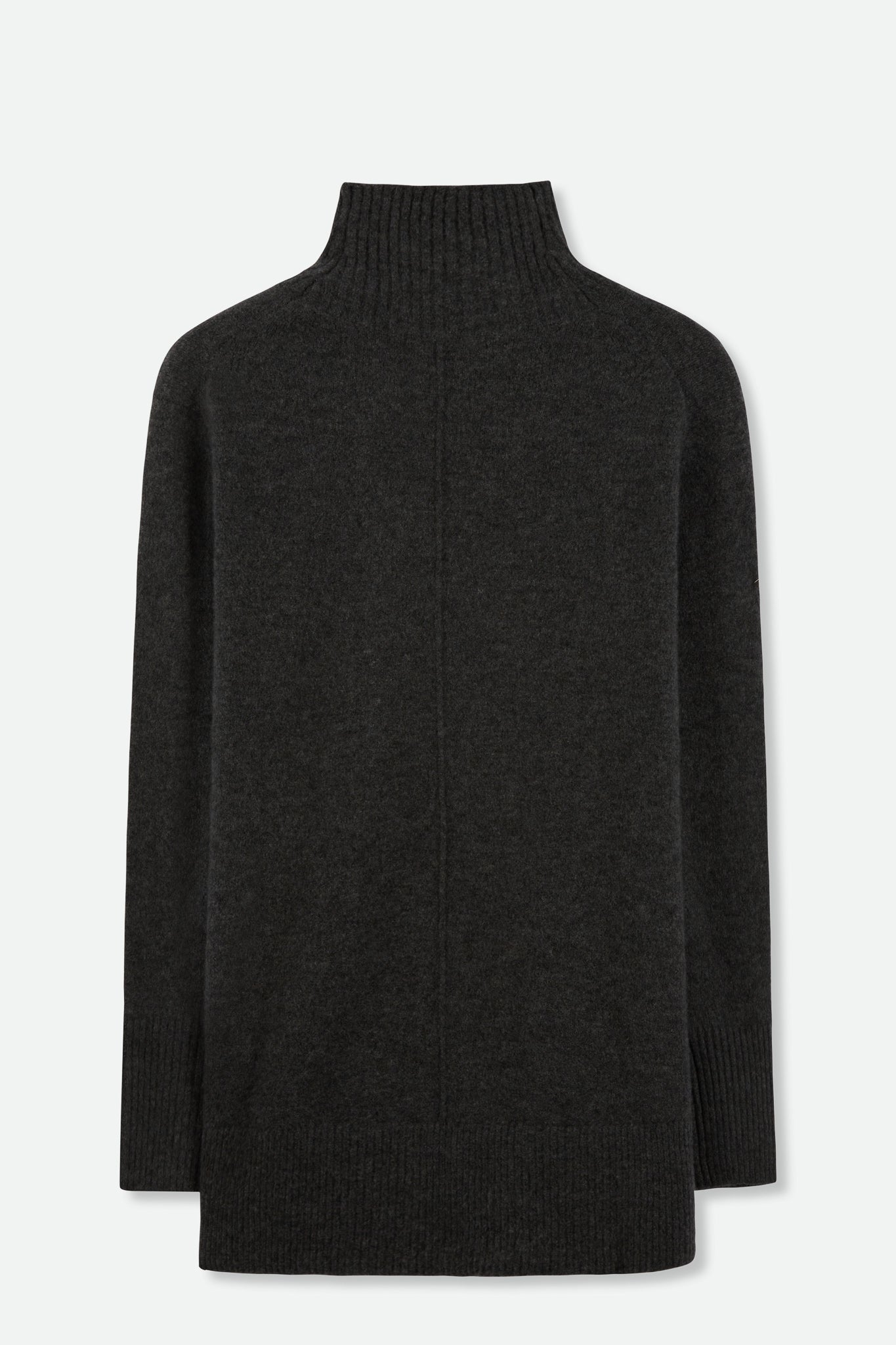 OLYMPIA OVERSIZED TURTLENECK IN CASHMERE CHARCOAL - Jarbo