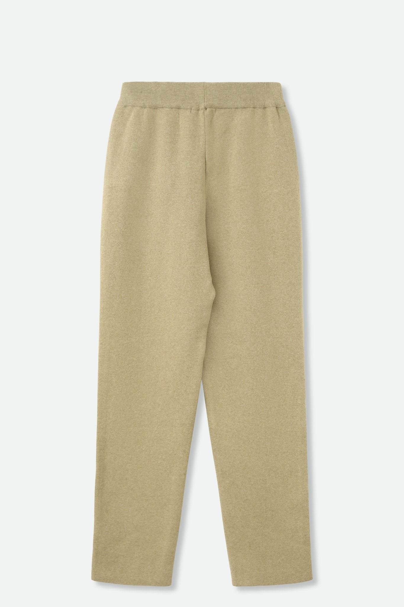 PAIGE PANT IN DOUBLE KNIT HEATHERED PIMA COTTON IN GREEN HEATHER - Jarbo