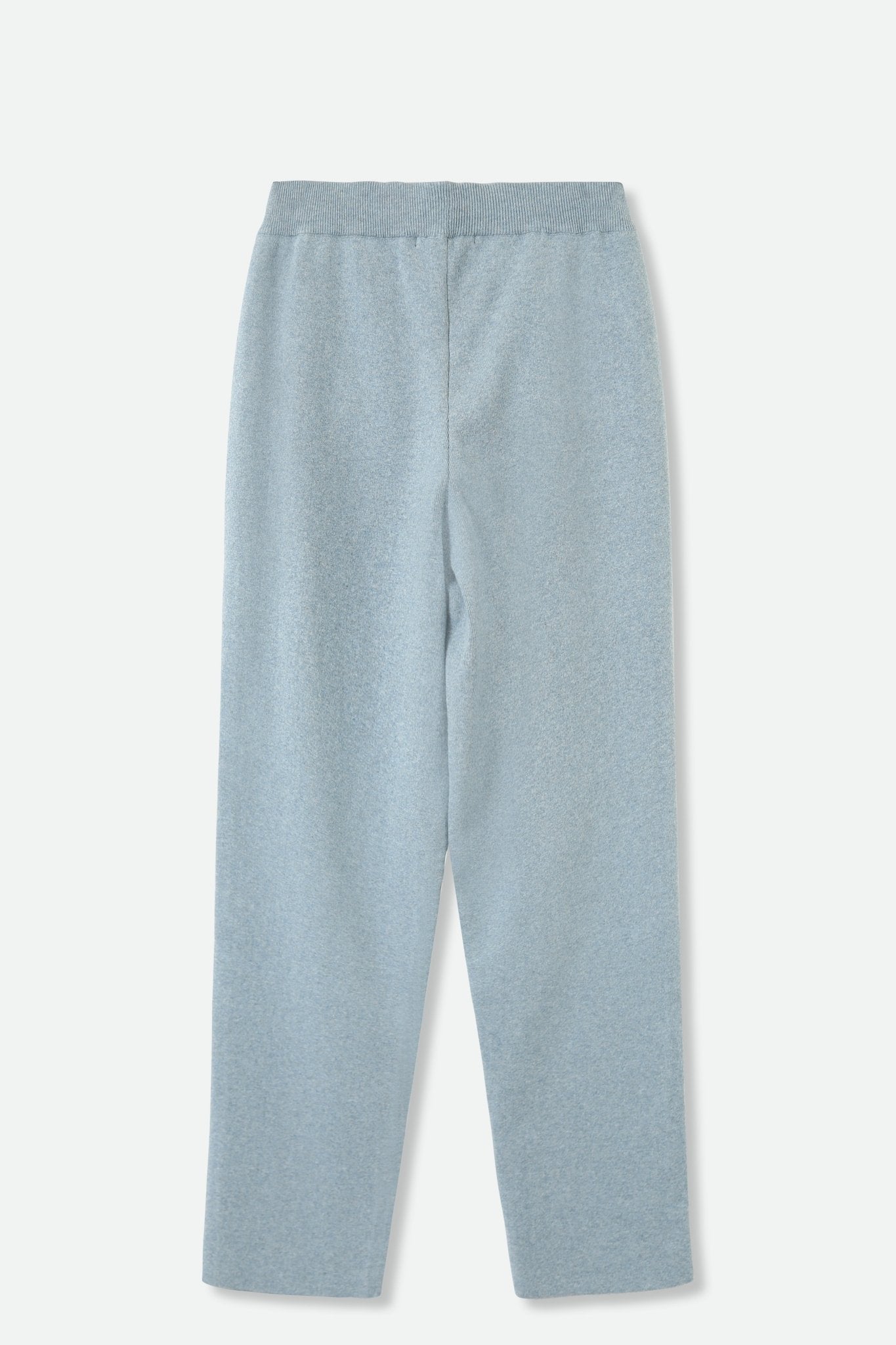 PAIGE PANT IN DOUBLE KNIT HEATHERED PIMA COTTON IN HEATHER MARINE BLUE - Jarbo