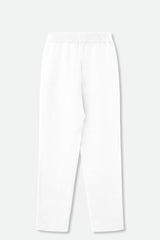 PAIGE PANT IN DOUBLE KNIT PIMA COTTON IN WHITE - Jarbo