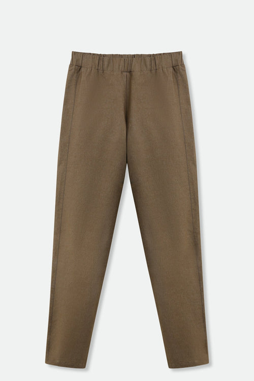 PERRYN PANT IN TECHNICAL COTTON STRETCH IN ARMY GREEN