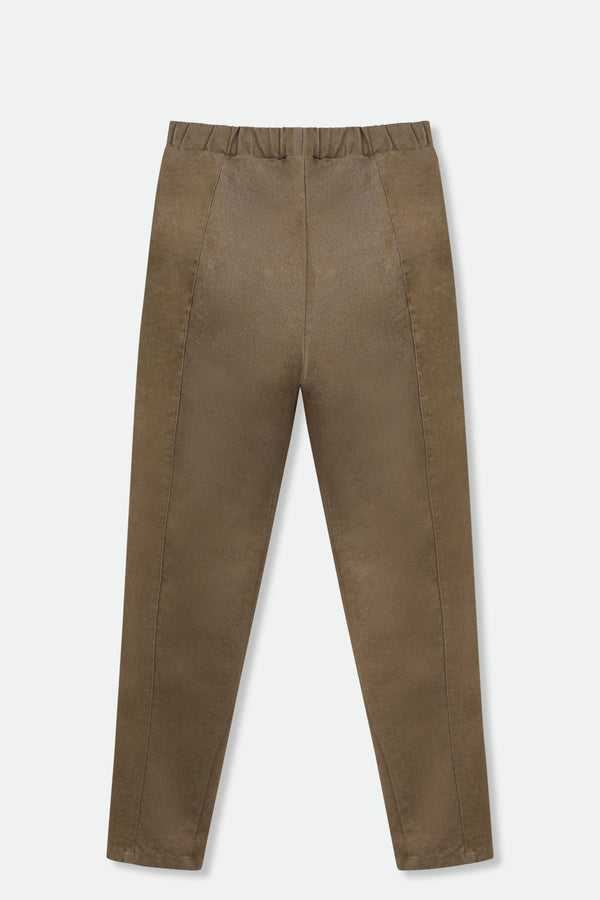 PERRYN PANT IN TECHNICAL COTTON STRETCH IN ARMY GREEN - Jarbo