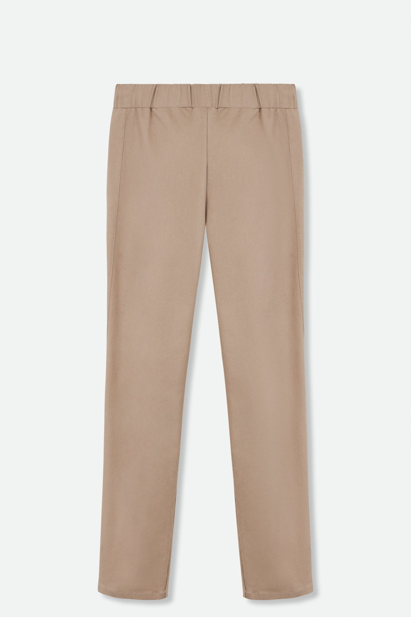 PERRYN PANT IN TECHNICAL COTTON STRETCH IN CACAO SAHARA - Jarbo