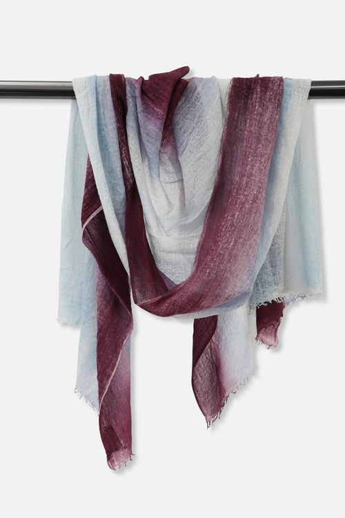 PLUM SKY SCARF IN HAND DYED CASHMERE