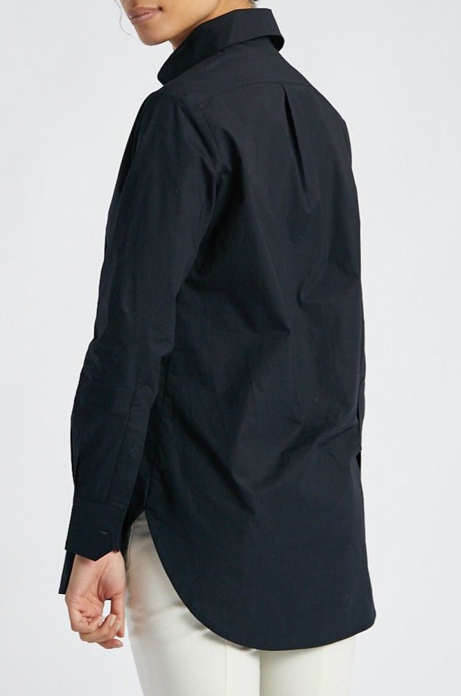 RAGUSA ROUNDED COLLARED SHIRT IN COTTON STRETCH - Jarbo