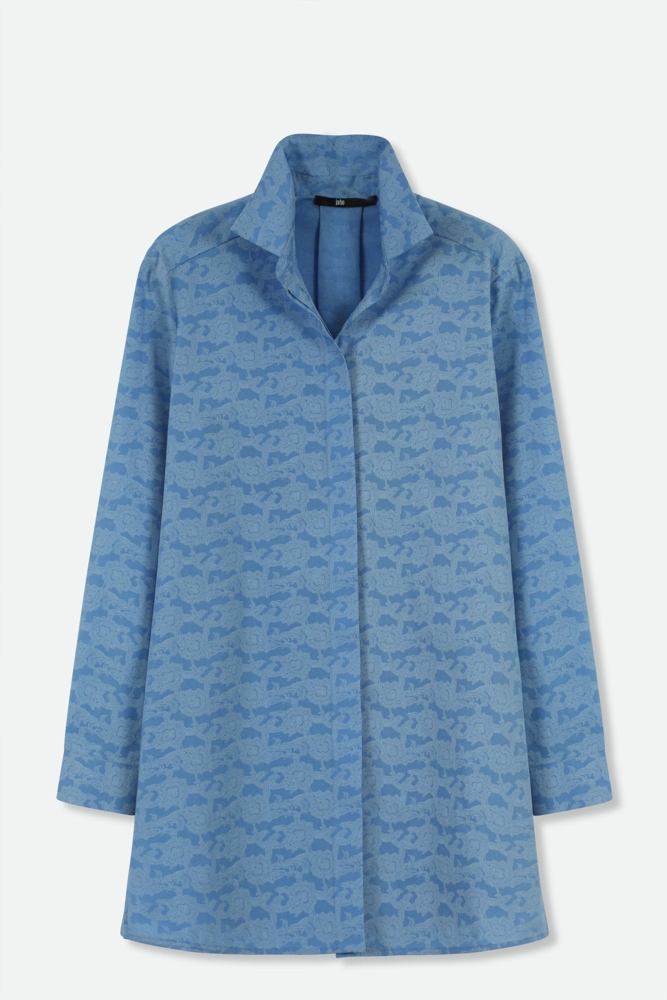 SELLA ITALIAN COTTON SHIRT IN SKY PAINTING BLUE - Jarbo