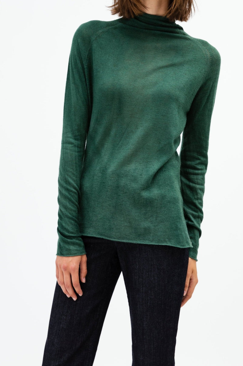 SHANE HIGH NECK SWEATER IN HAND-DYED CASHMERE - Jarbo