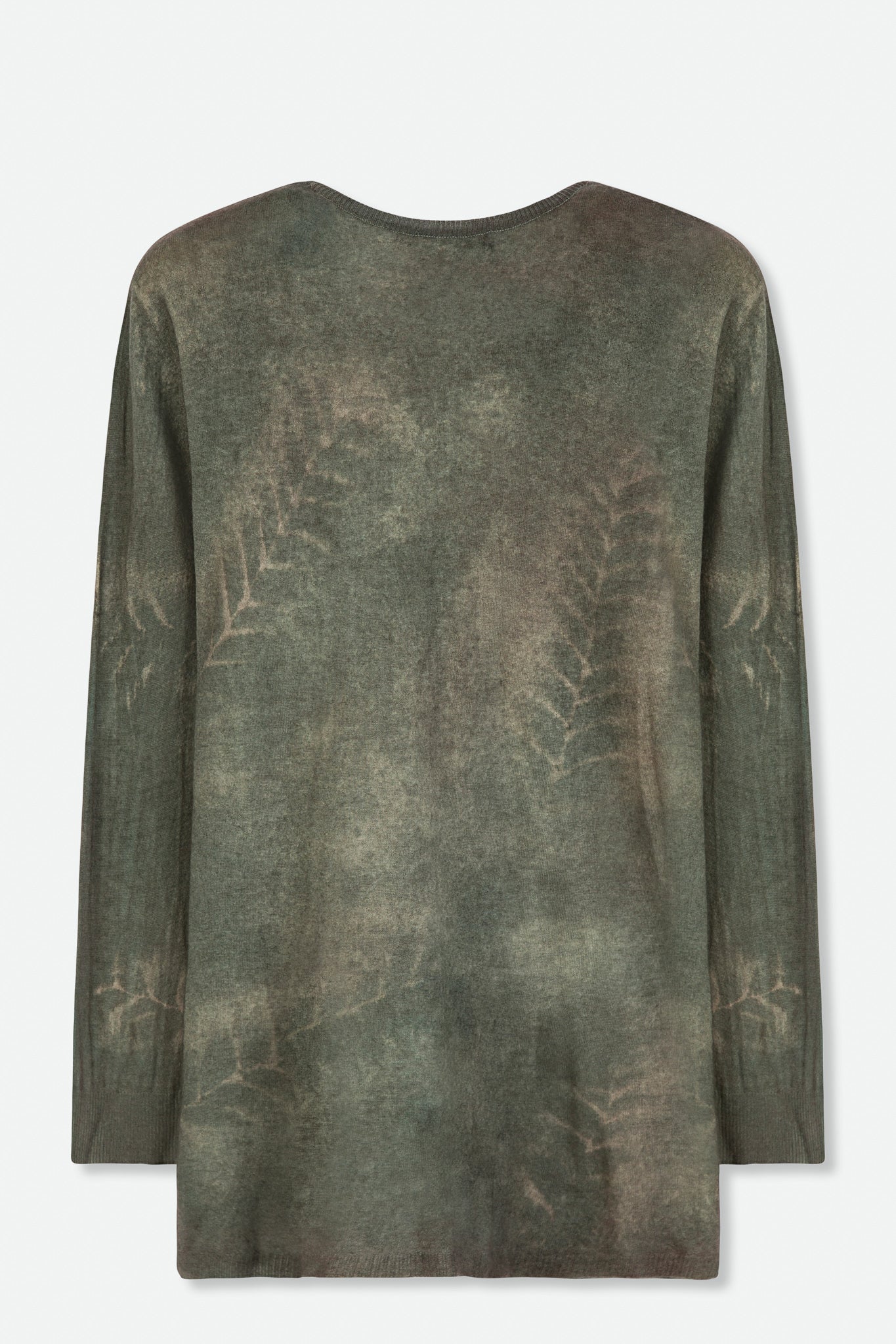 SHARA CREW TOP IN HAND-DYED LIGHTWEIGHT CASHMERE - Jarbo
