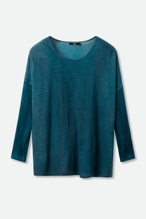 SYLVIE OVERSIZED CREW IN HAND-DYED CASHMERE - Jarbo