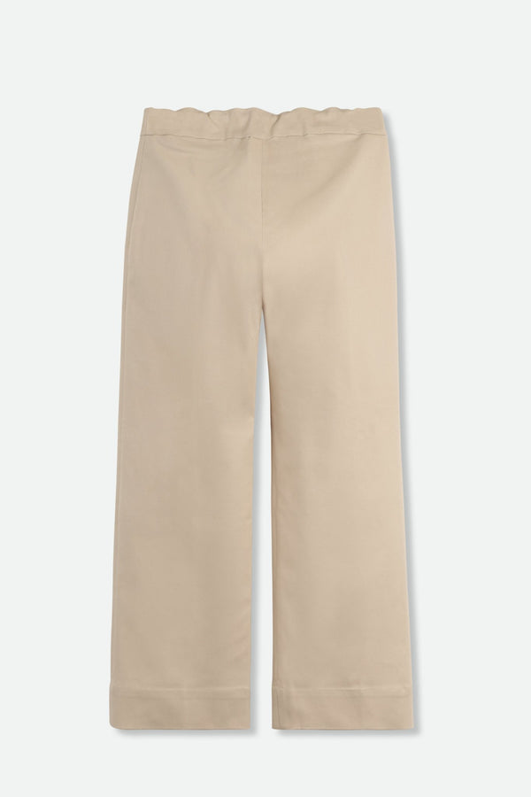 Terni Fitted Waist Crop Pant in Technical Cotton Stretch - Jarbo