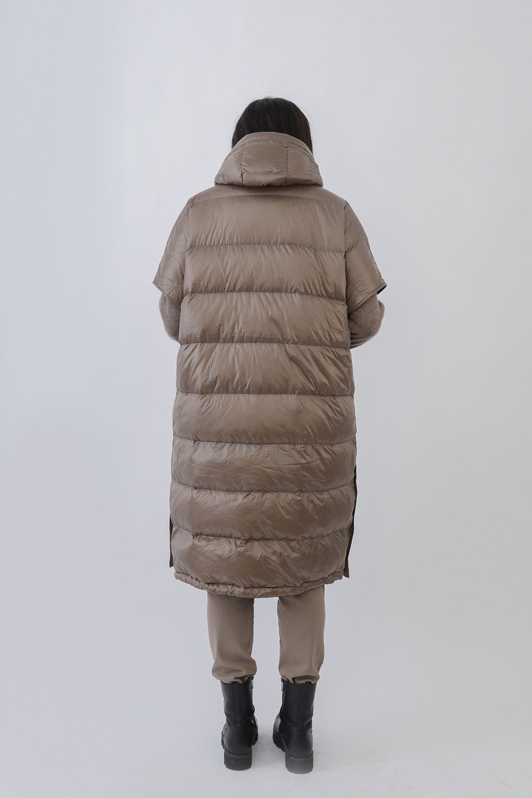 Full length goose down coat online